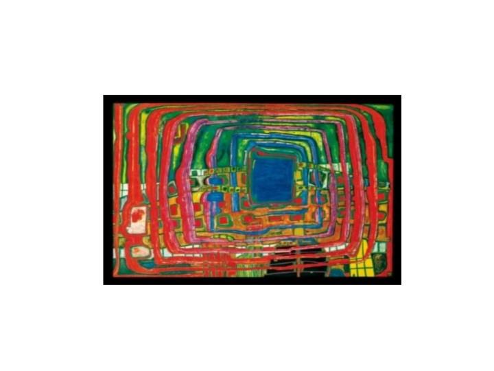 Hundertwasser Matte Art Card - The I Still Do Not Know (433)