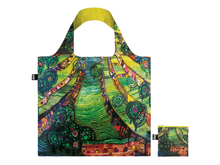 Loqi Shopping Bag Hundertwasser Greentown (781)
