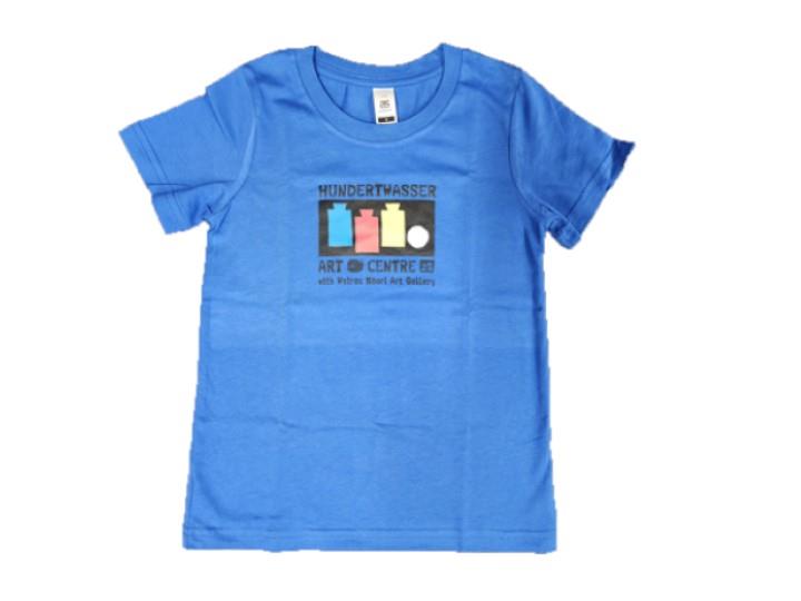 Hundertwasser Art Centre Logo Shirt Youth Blue