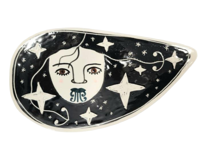 Wahine Tear Drop Plate (A) - Borrowed Earth