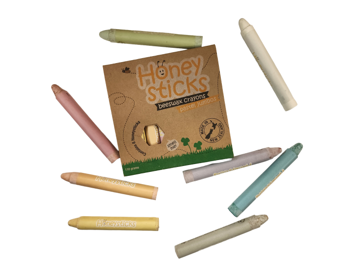 Honey Sticks Jumbo Crayons Pastel 8pk