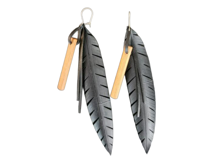O TE MOTU Ngahere (Native Rakau) Earrings