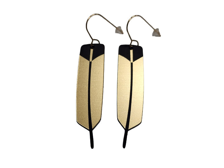 Raukura II Gold Earrrings - Nichola