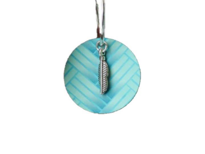 Taki Tahi Blue Circle Earrings - Nichola