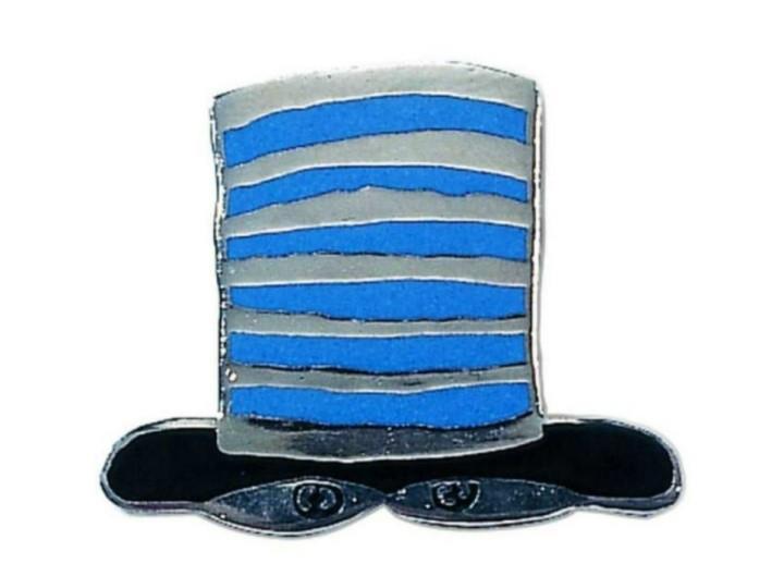 Hundertwasser Pictogram Pin Black Hat