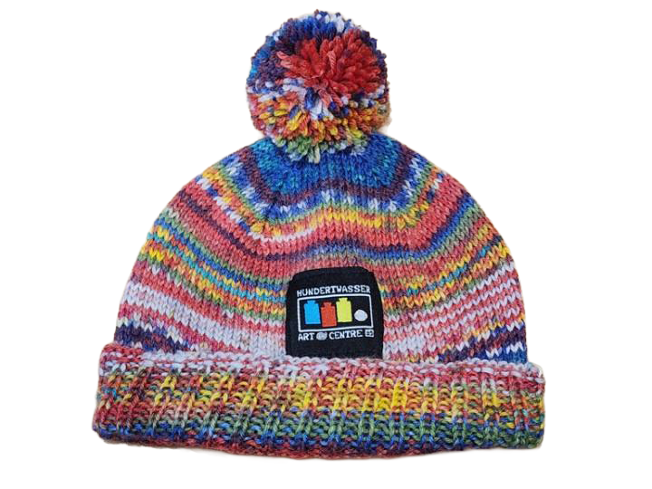 Hand Knitted Child’s Hat – Opal Wool, Hundertwasser (668) Farewell from Africa