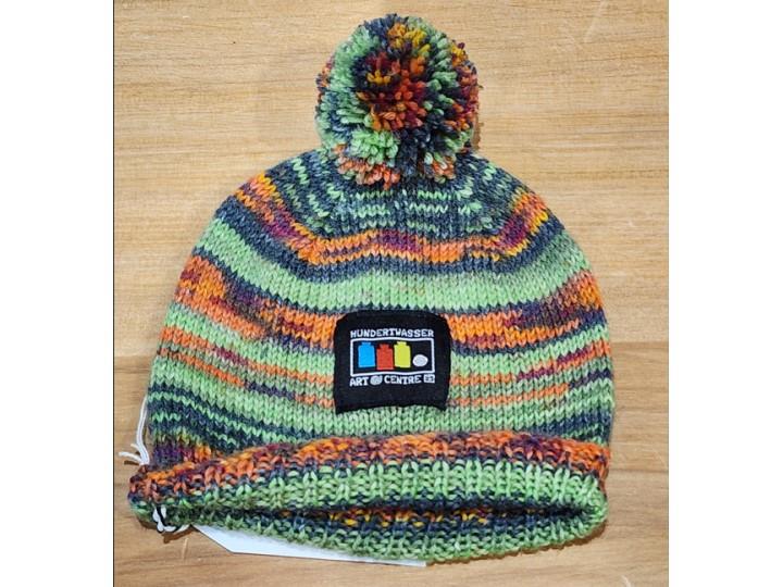 Handknitted Opal Wool Hat 3-6mnths (781) Green Town