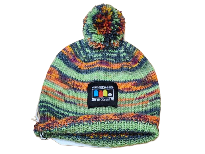 Handknitted Opal Wool Hat 3-6mnths (781) Green Town