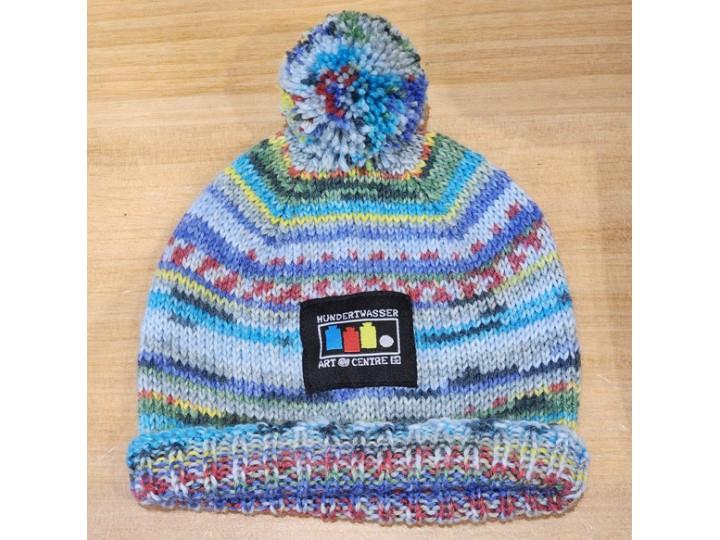 Handknitted Opal Wool Hat 3-6mnths (944) Blue Blues