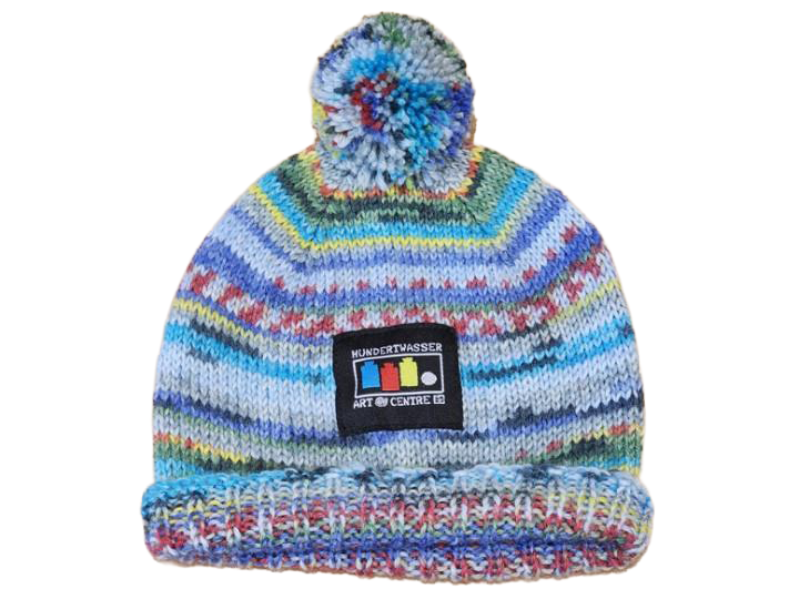 Hand Knitted Opal Wool Hat 3-6mnths (944) Blue Blues