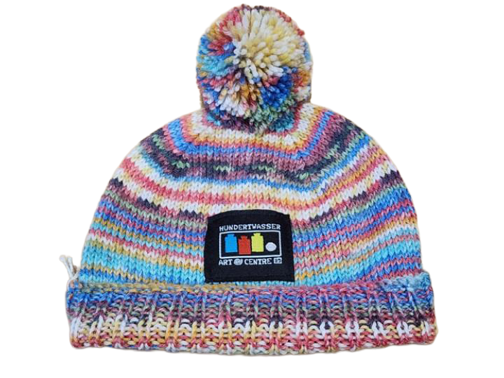 Handknitted Opal Wool Hat 3-6mnths (807) Wavelength