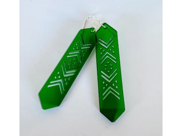 Taniko Green Earrings - Nichola