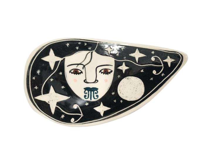 Wahine Tear Drop Plate (C) - Borrowed Earth