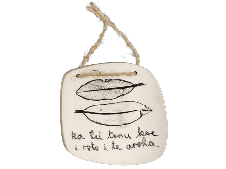 Wall Hanging Whakatauki Med B - Borrowed Earth