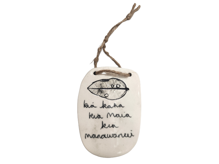 Wall Hanging Whakatauki Small B - Borrowed Earth