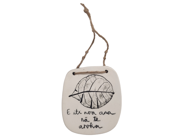 Wall Hanging Whakatauki Small D - Borrowed Earth