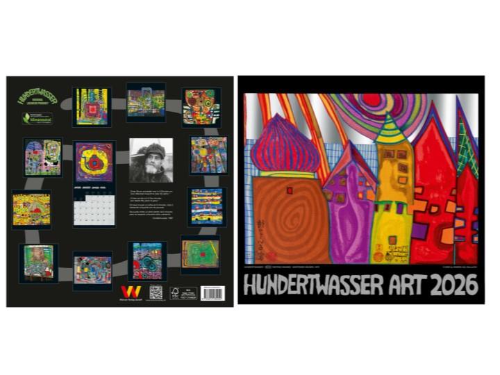 Hundertwasser Small Art 2026 Calendar