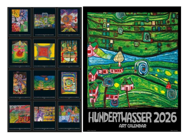 Hundertwasser Medium Art 2026 Calendar