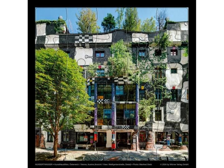 Hundertwasser Puzzle Card KunstHausWien Vienna