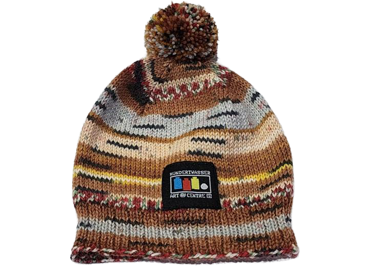 Beautifully Hand Knitted Baby Hat – 3–6 Months (Opal Wool, Hundertwasser 956)