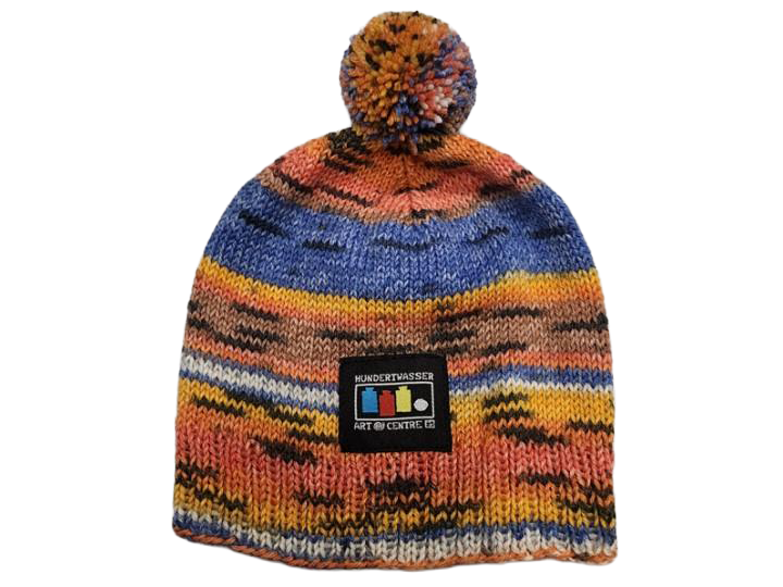 Beautifully Hand Knitted Baby Hat – 3–6 Months (Opal Wool, Hundertwasser 831 “Tender Dinghi”)