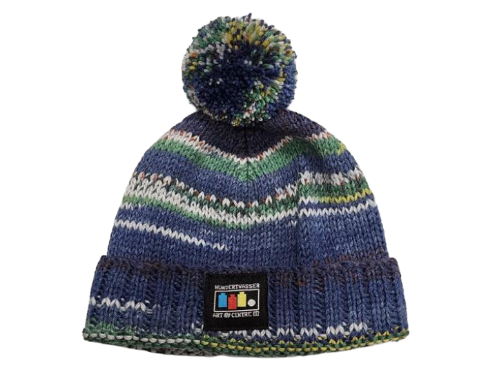 Beautifully Hand Knitted Child’s Hat – Opal Wool, Hundertwasser 150
