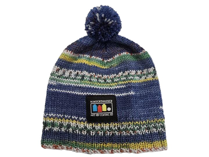 Beautifully Hand Knitted Baby Hat – 3–6 Months (Opal Wool, Hundertwasser 150)