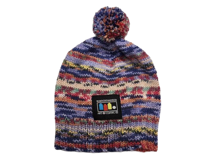 Beautifully Hand Knitted Baby Hat – 3–6 Months (Opal Wool, Hundertwasser 808b)