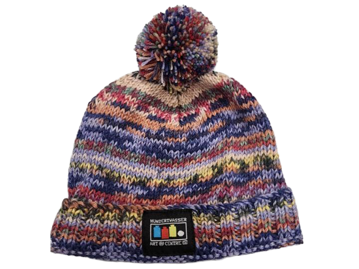 Beautifully Hand Knitted Child’s Hat – Opal Wool, Hundertwasser 808B