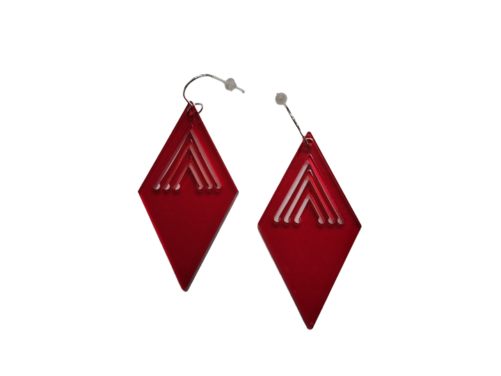 Tino Taimana Red Tint Earrings - Nichola