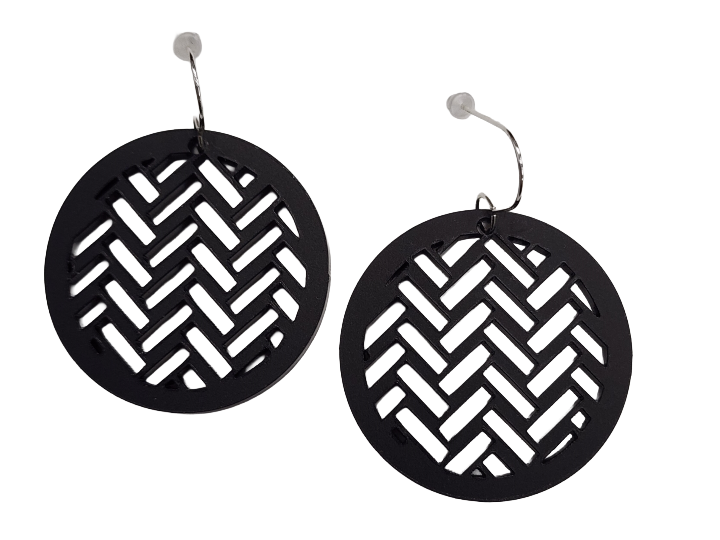 Taki Rua Circle Earrings Black - Nichola