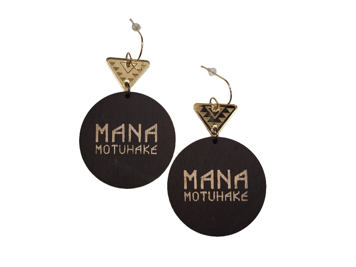Mana Motuhake IV Gold Earrings