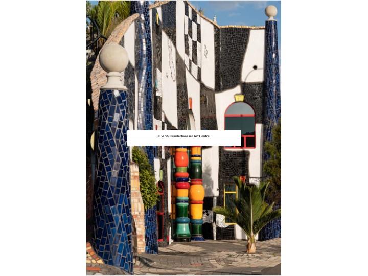 Hundertwasser Art Centre Post Card 2025 Street Side
