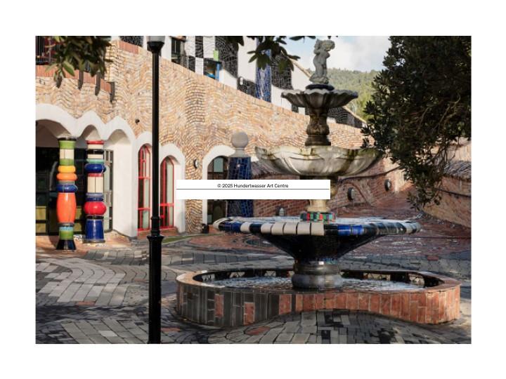 Hundertwasser Art Centre Post Card 2025 Fountain