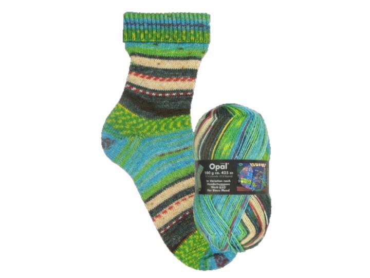 Opal Wool According to Hundertwasser I The Blue Moon (650)