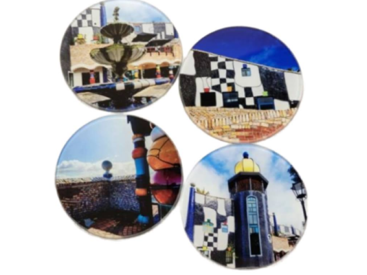 Hundertwasser Art Centre Coaster set