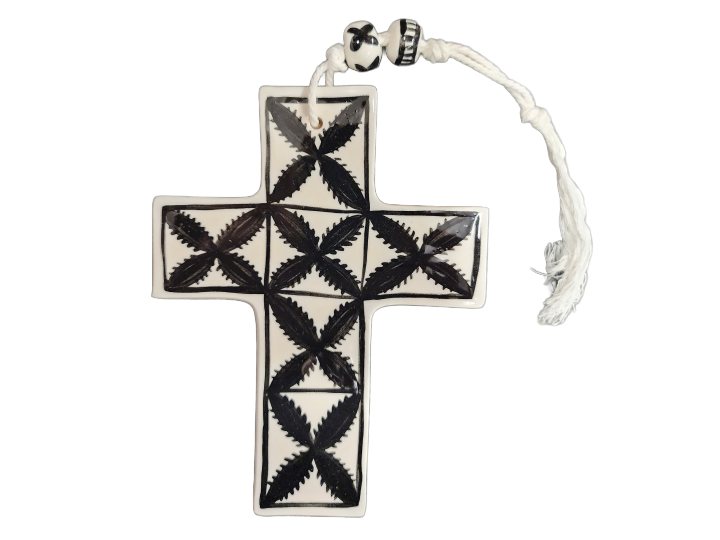 Beaded Cross A - Borrowed Earth