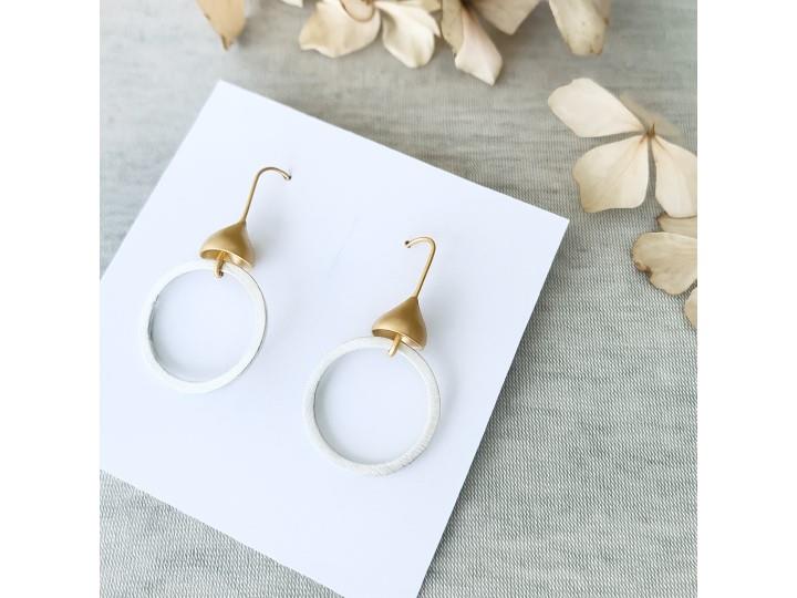 Silver Capstone Earrings