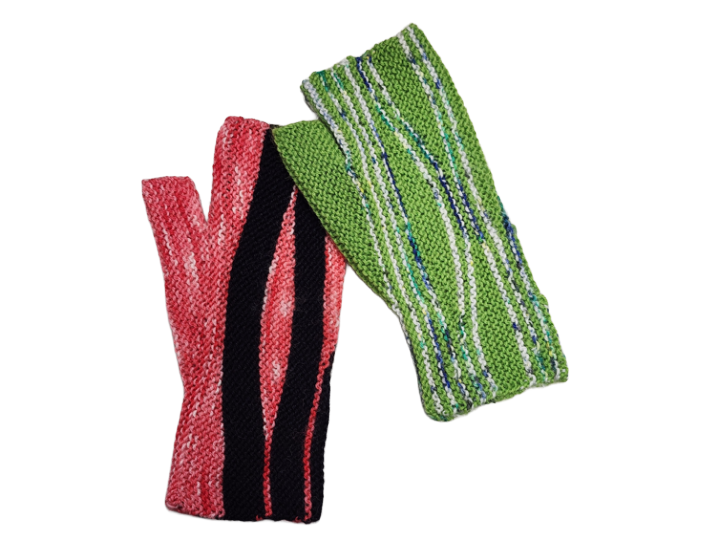 Hand Knitted Fingerless Odd Gloves Adult (D)