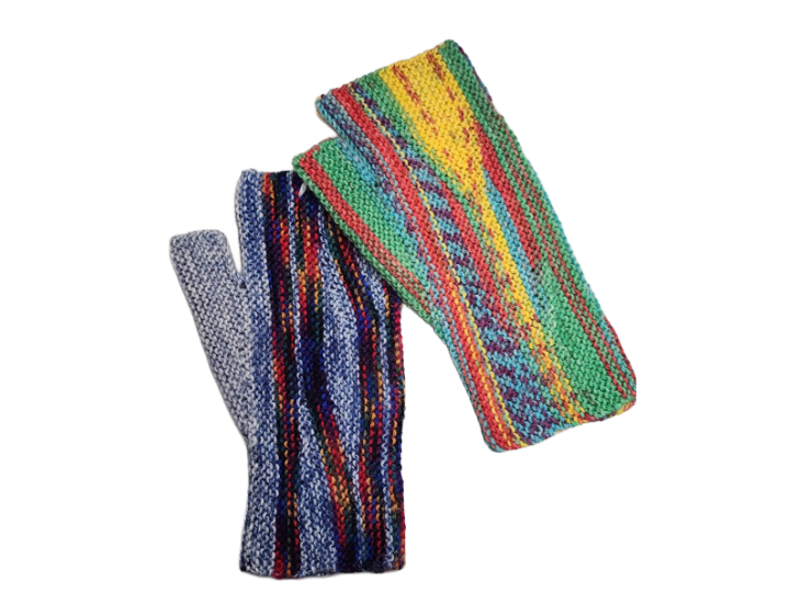 Hand Knitted Fingerless Odd Gloves Adult (E)