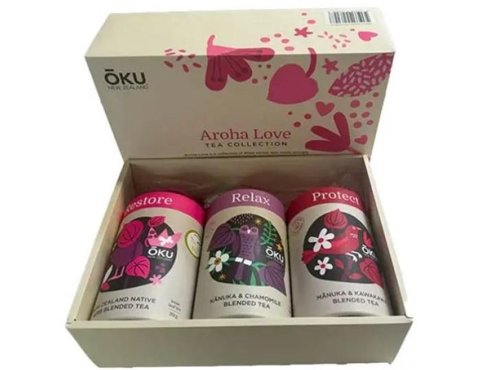 Oku Aroha Gift Box – Native New Zealand Tea Selection