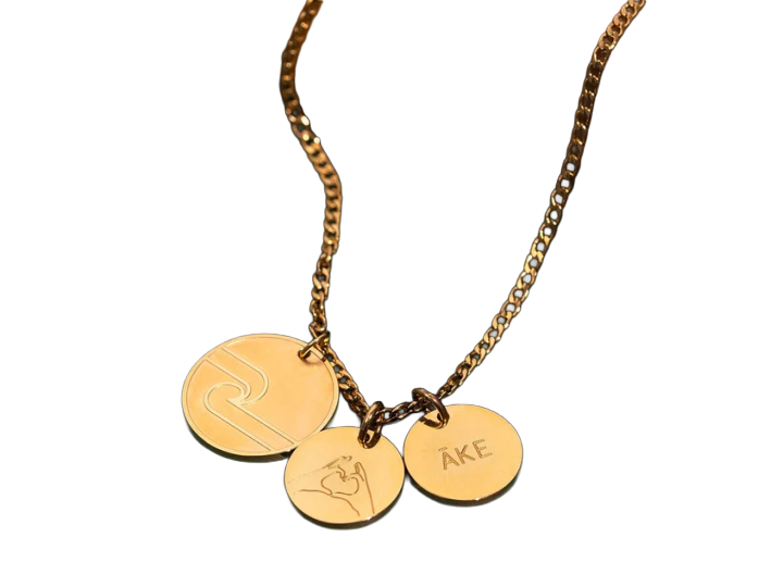 Tino, Aroha, Ake Necklace (Gold) by Rerehua Boutique