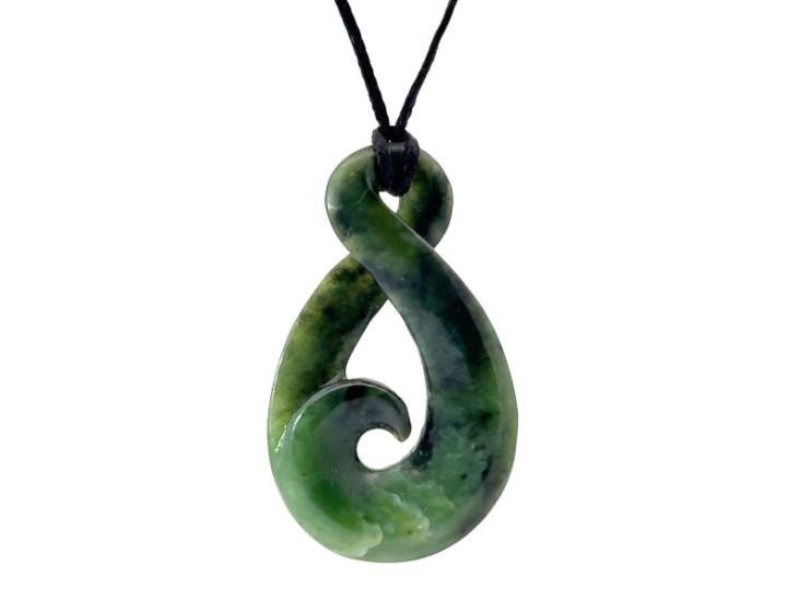 Pikorua with Koru Necklace – Genuine West Coast Kawakawa Pounamu