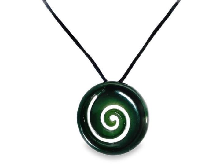 Koru Pendant – Genuine West Coast Kawakawa Pounamu