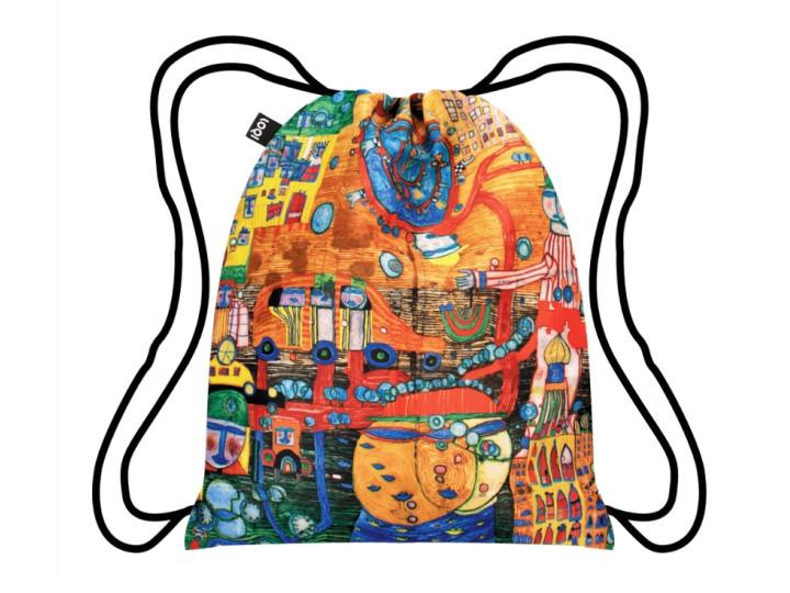 Hundertwasser Backpack – The 30 Days Fax Painting (after oeuvre 936)
