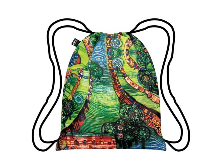 Hundertwasser Backpack – Green Town (after oeuvre 781)