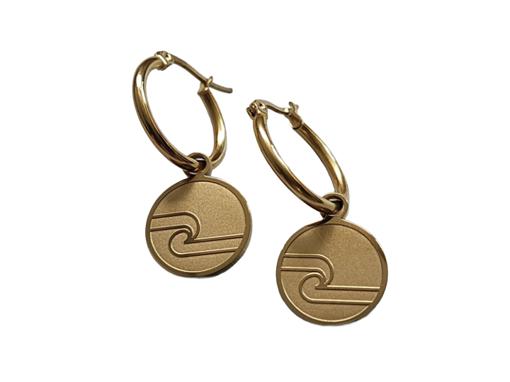 Tino Hoops Gold by Rerehua Boutique