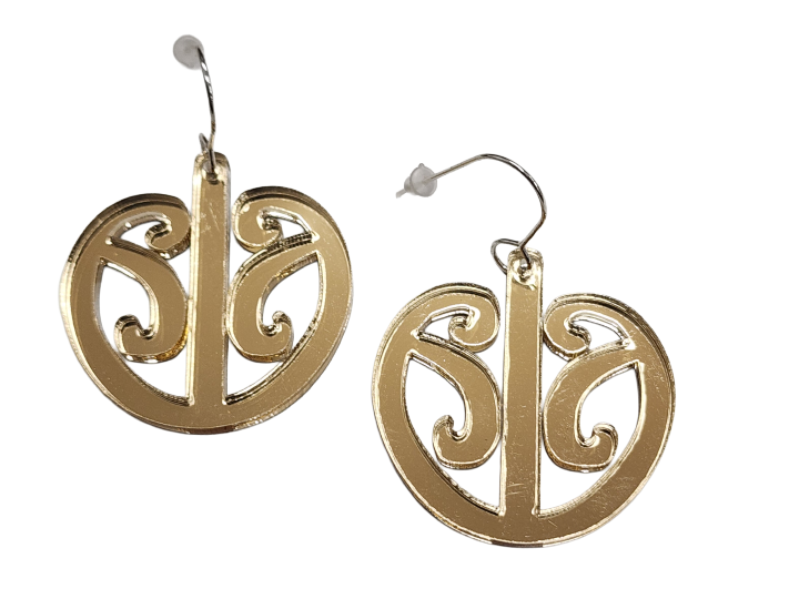 Mangopare Gold Mirror Earrings - Nichola