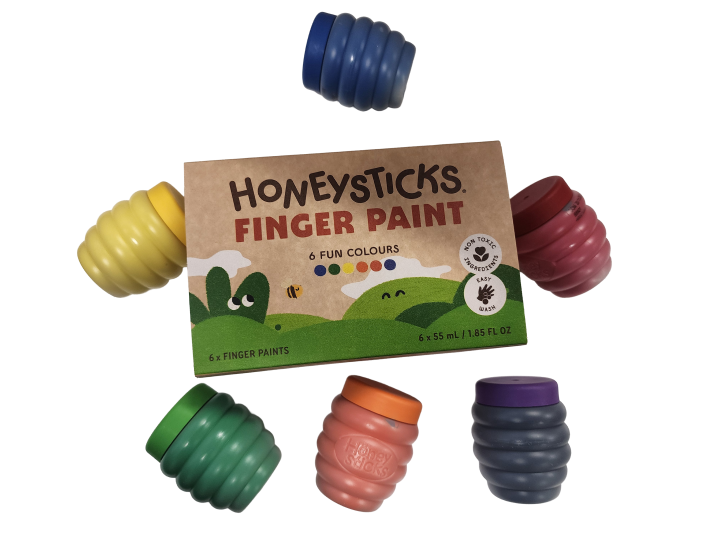 Honey Sticks Finger Paint 6pk