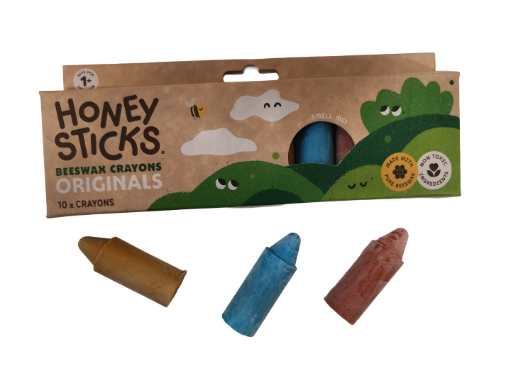Honey Sticks Bees Wax Crayons Originals 10pk
